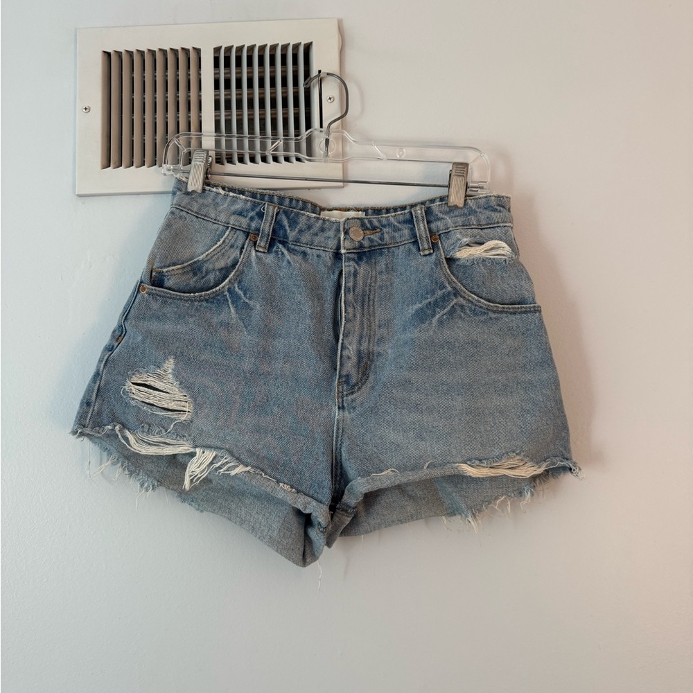 Rollas Denim Women Shorts- high rise slim